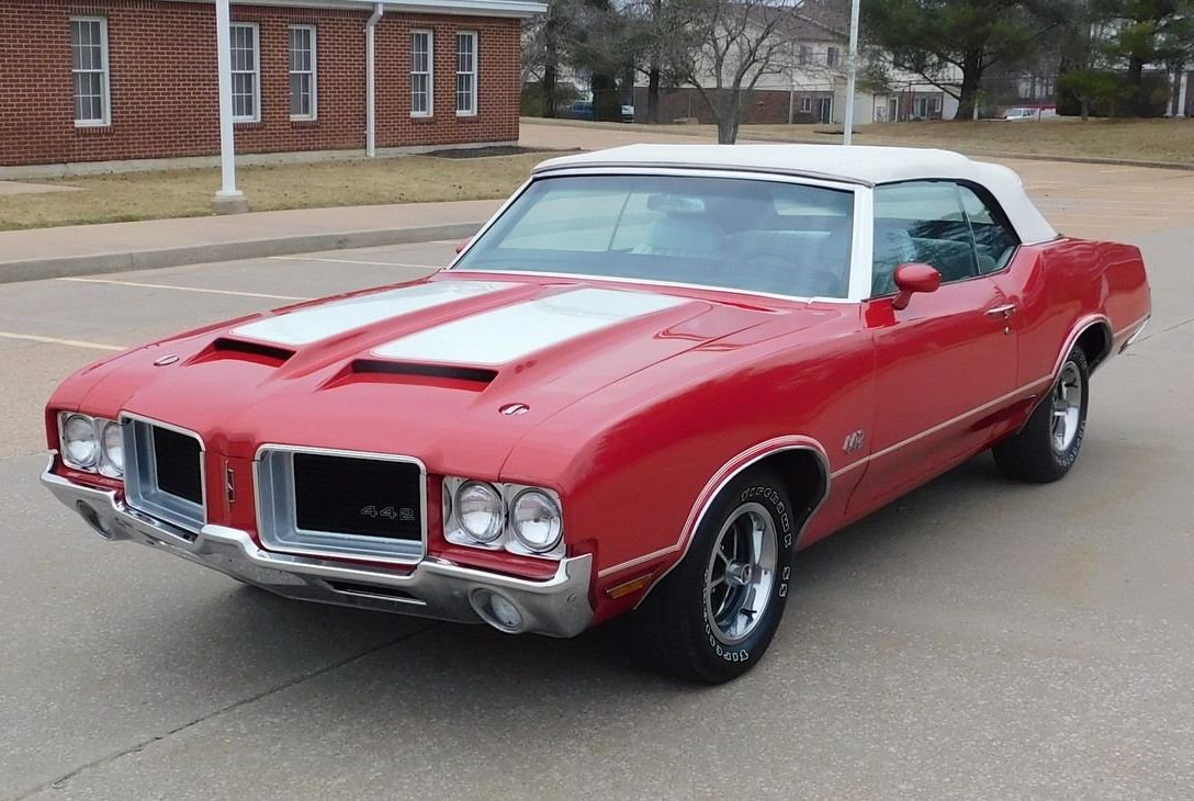 1971 Oldsmobile 442 convertible muscle car for sale