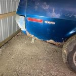 needs patch panels behind rear wheels