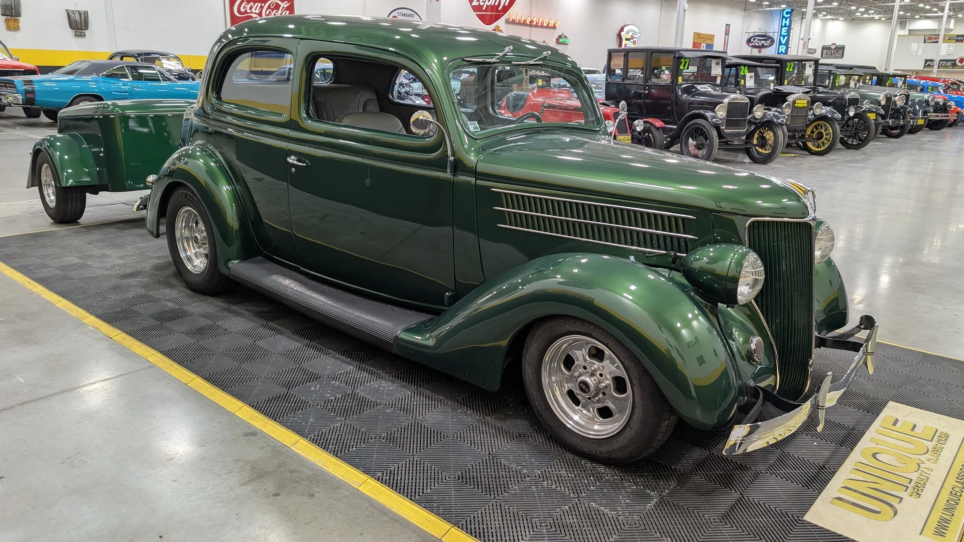 classic street rod with trailer for sale