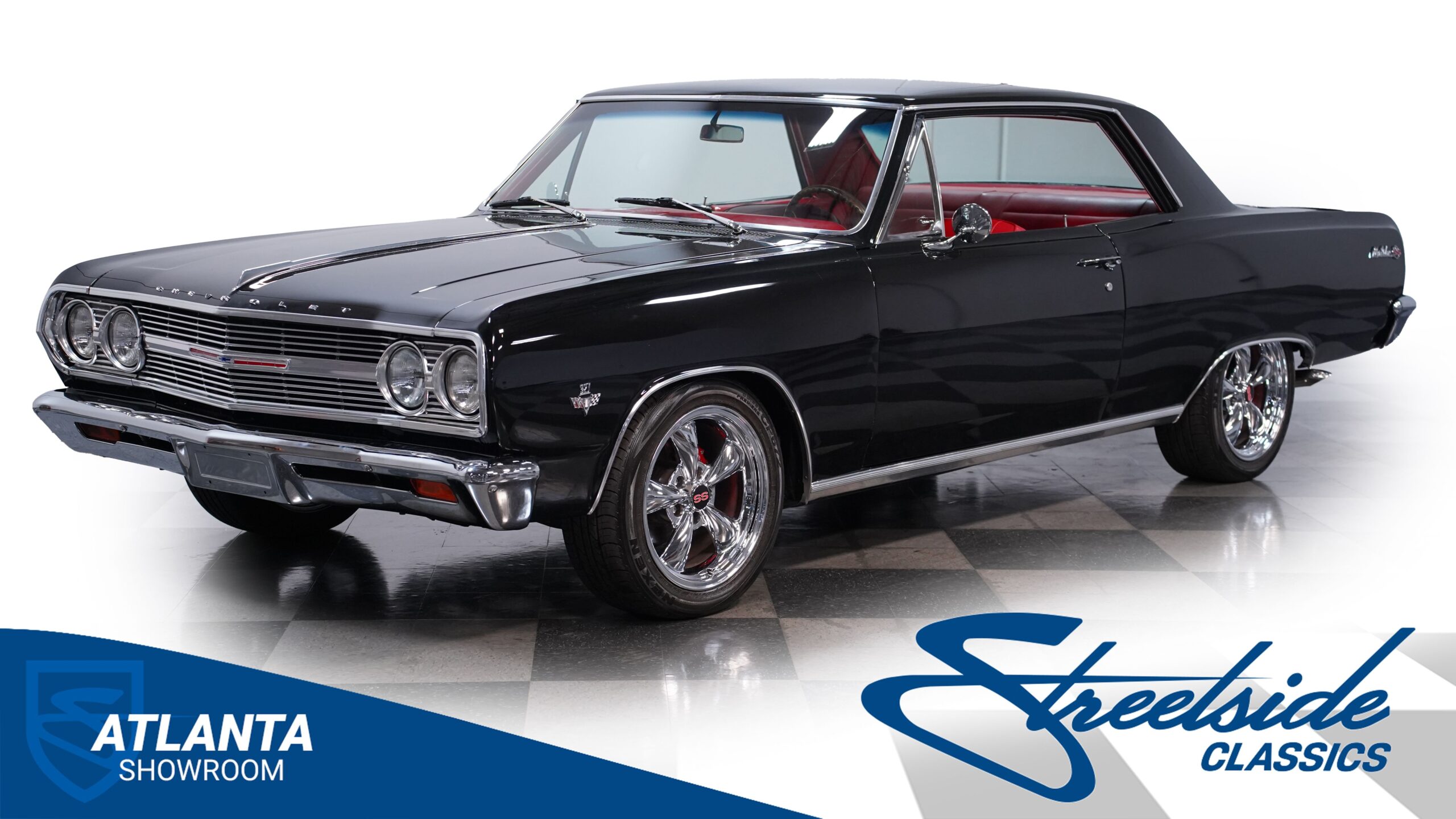 TUXEDO BLACK COUPE! 350 V8 classic muscle car for sale