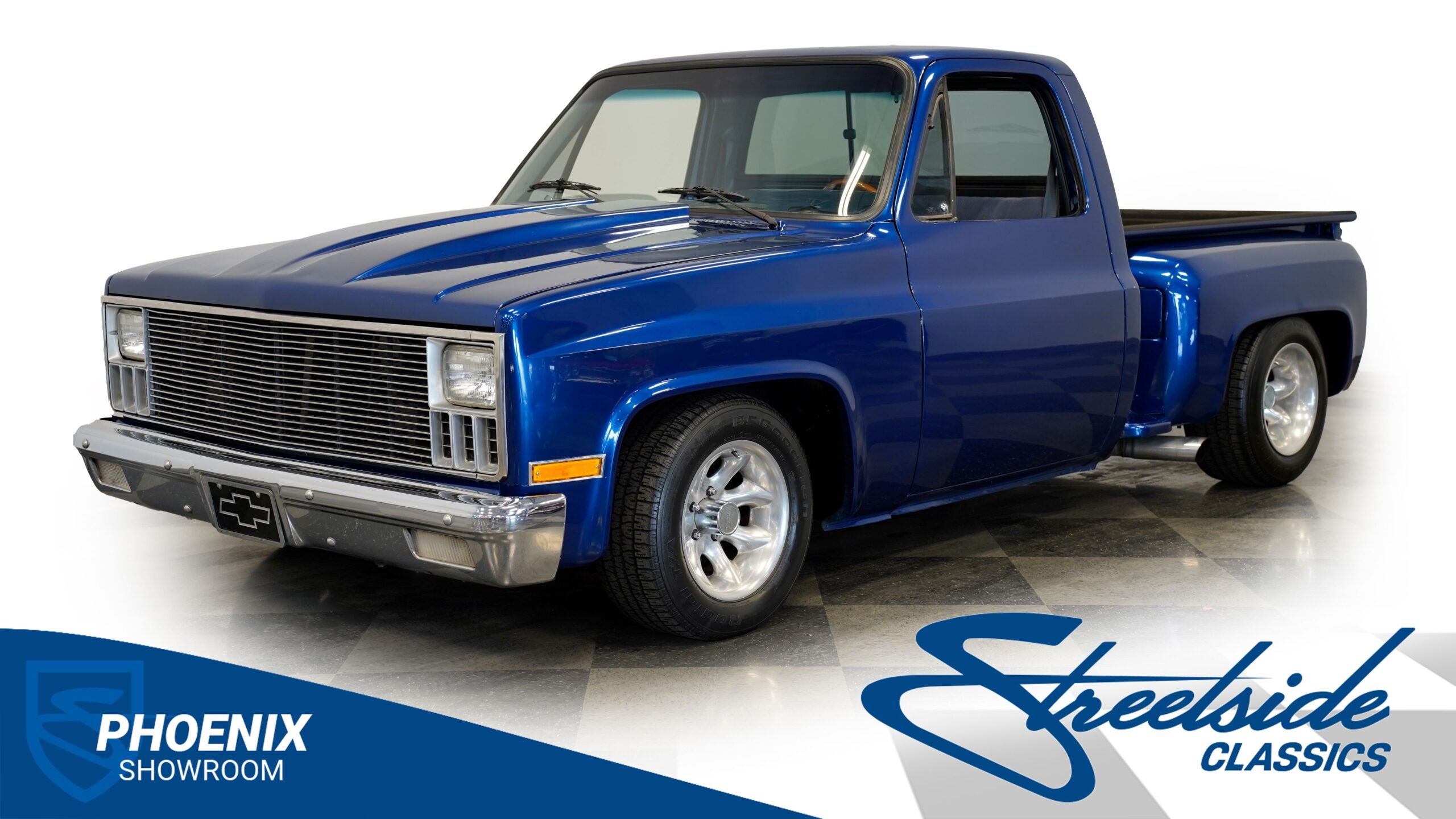 Lowered Chevy pickup truck for sale