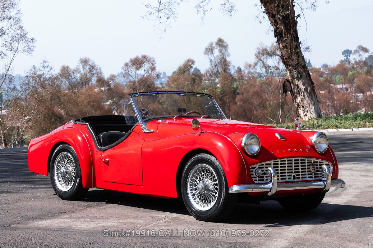 signal red sports car for sale