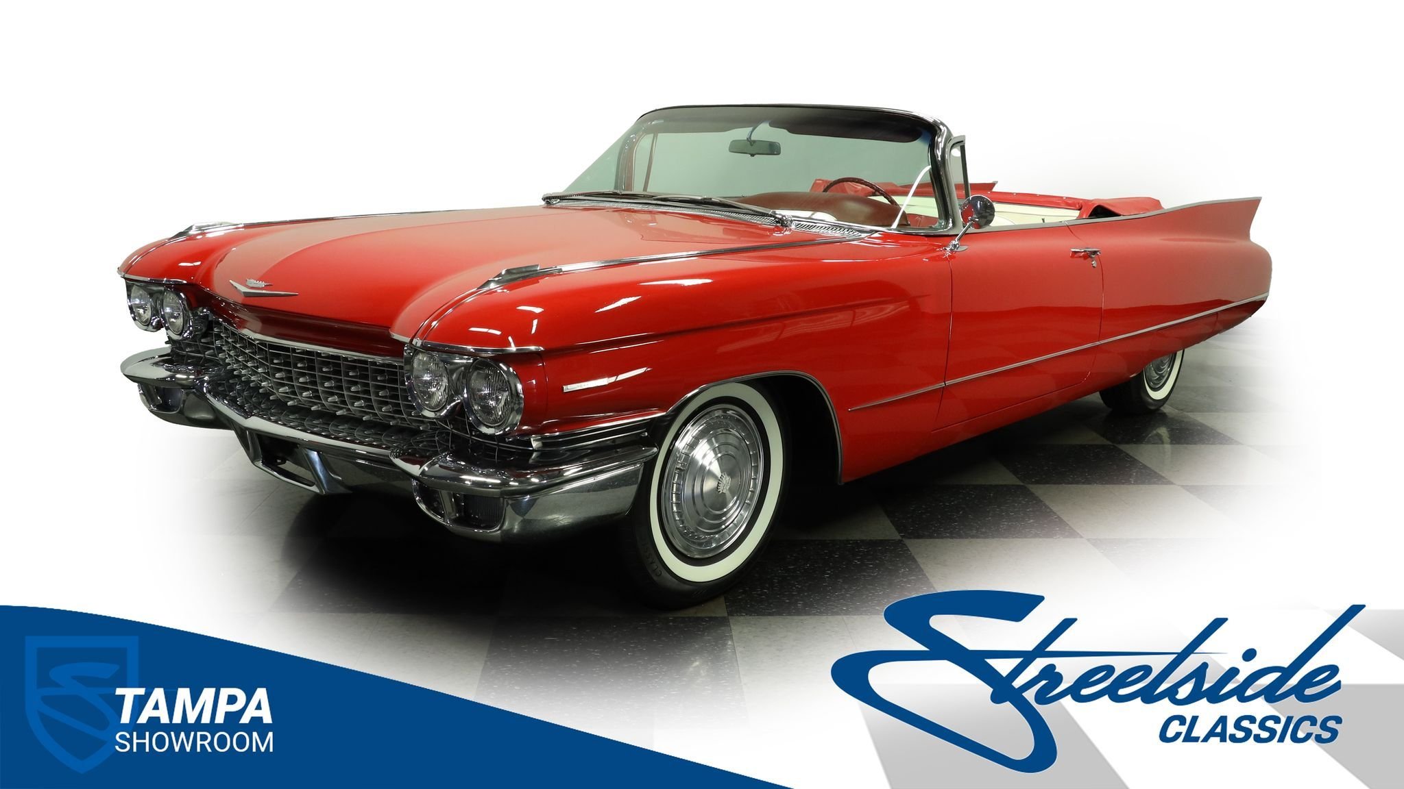 POWER TOP, GORGEOUS RED OVER WHITE, ICONIC CADDY