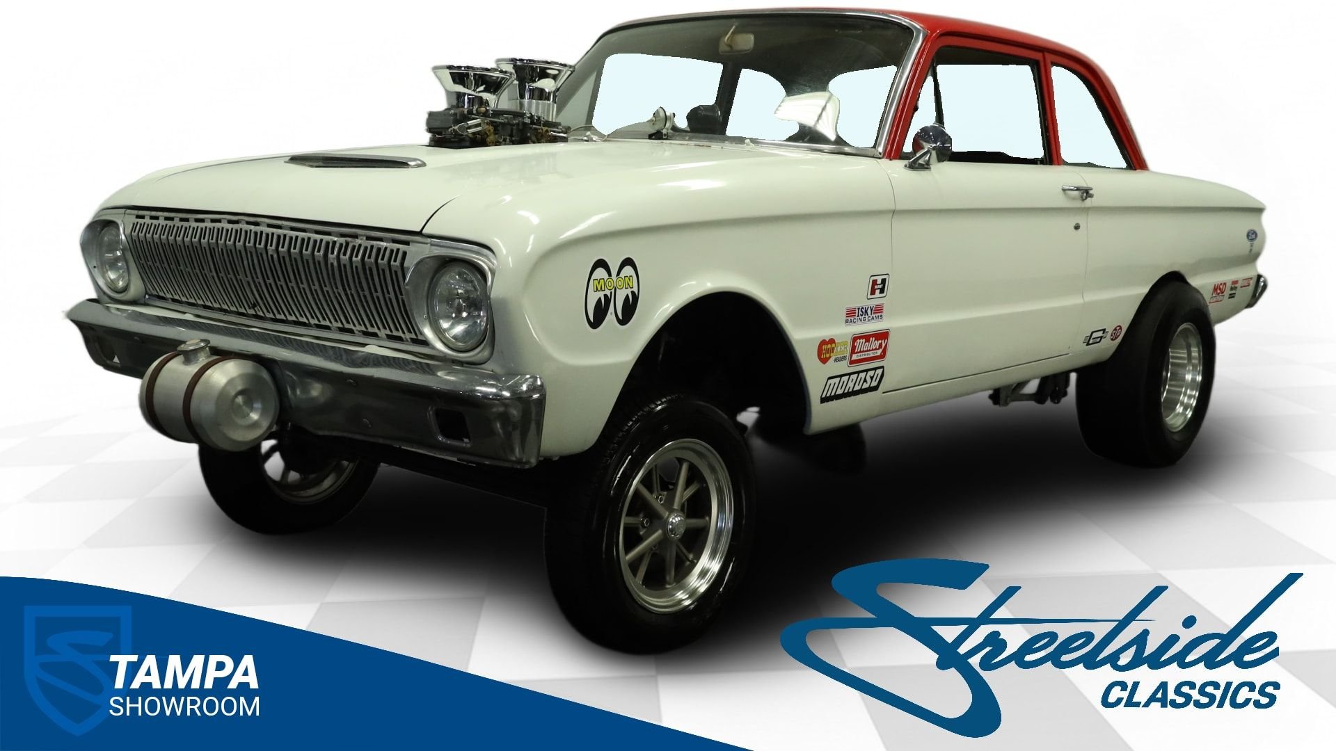 BUILT 302 V8, DUAL HOLLEY 4 BARRELS, 4 SPEED MANUAL, 9" REAR, ICONIC GASSER