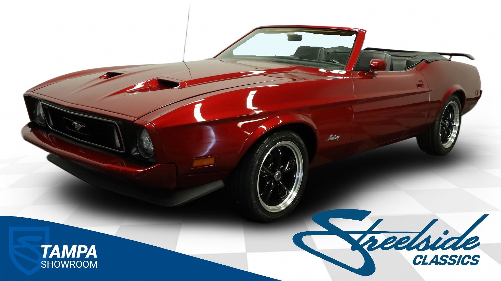 GORGEOUS RED METALLIC PAINT, 302 V8, AUTO, STAGGERED AMERICAN RACING WHEELS