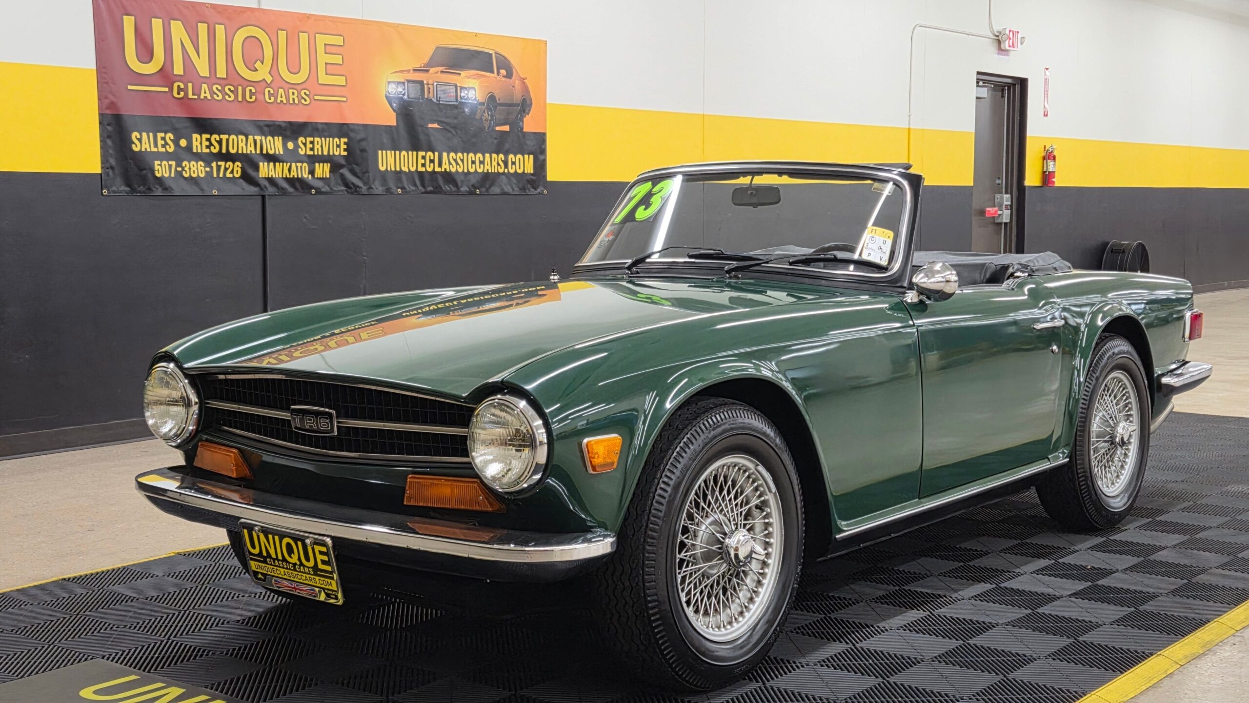 Convertible british sports car