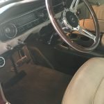 red 1965 Mustang Coupe interior
