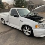 Lowered with rear air bag suspension