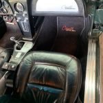 black leather seats