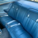 stunning blue bucket seat interior