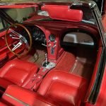 red vinyl bucket seats
