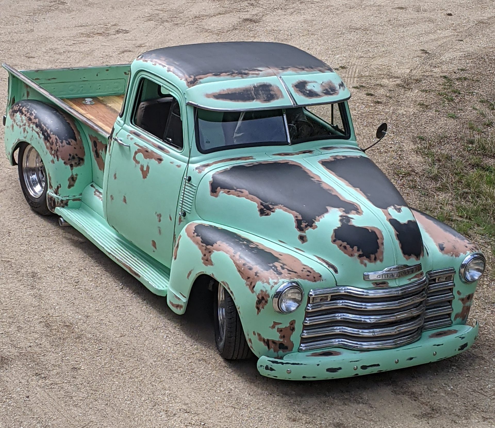 street rod patina pickup