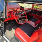 red and black interior