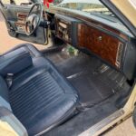 Blue leather interior